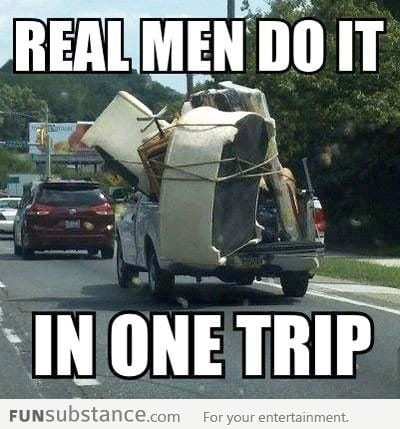 How real men do it