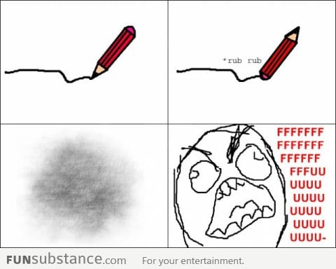 Scumbag pencil eraser