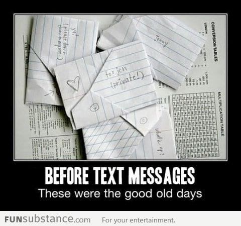 Life before text messages