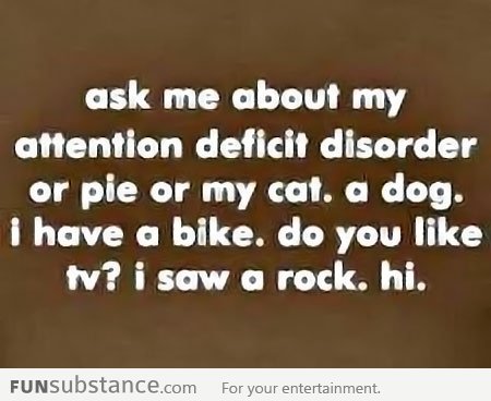 Attention deficit disorder