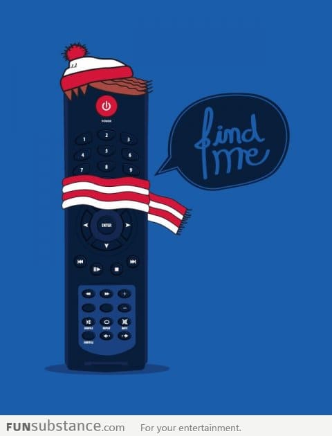 My remote is like Waldo