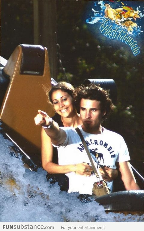 Ridiculous photogenic guy level: Splash Mountain