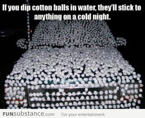 Cotton balls prank