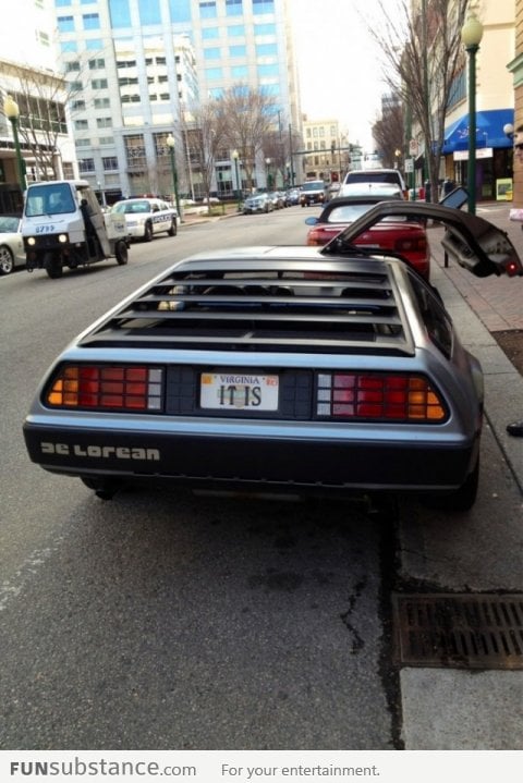 Is that a DeLorean?