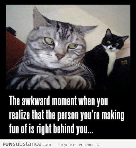 That awkward moment