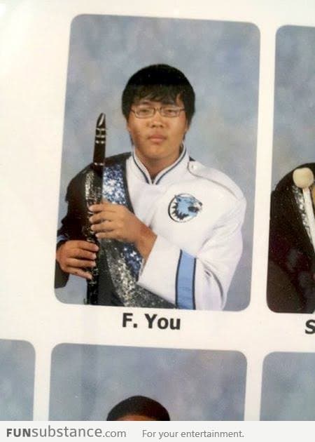 Best name in a yearbook ever!