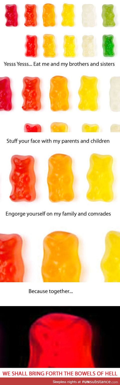 Sugar free gummi bears