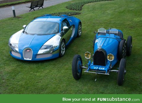 Bugatti now and then