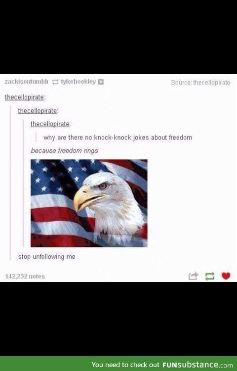 Freedom knock knock jokes