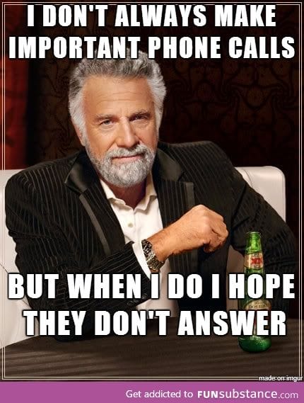 When making phone calls at work