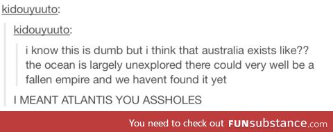 I don't believe in Australia