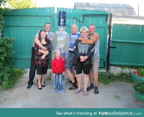 Typical russian family photo