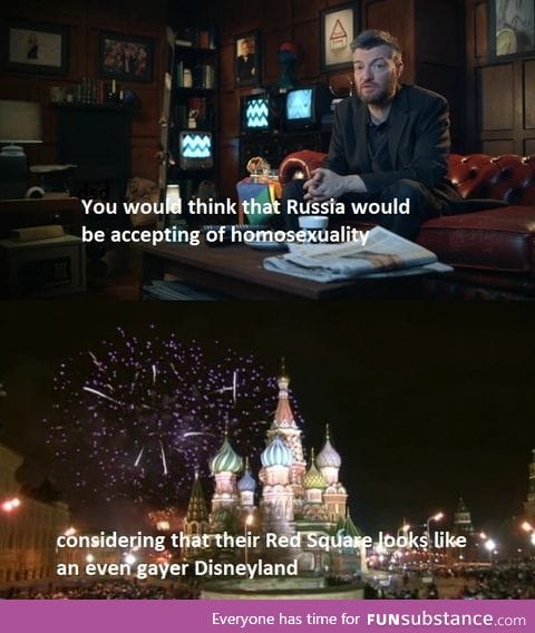 Charlie Brooker on Russian homophobia