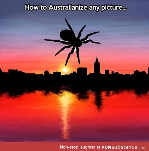 Quickest way to australianize any picture