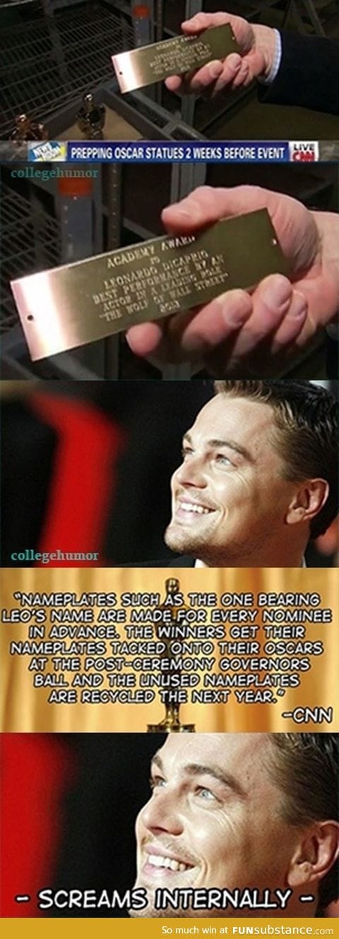 Leo's Oscar had been made