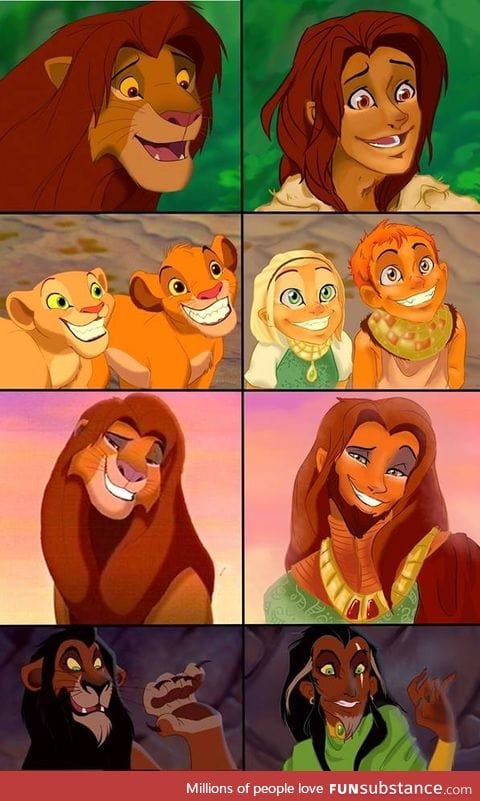 Lion King Characters as People