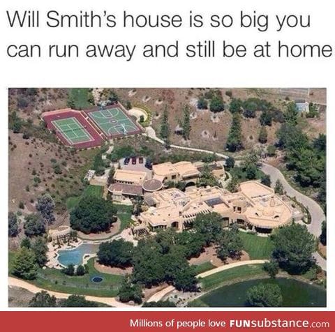 Will Smith's house is so freaking huge!