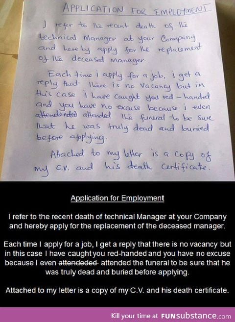 Best application for employment ever