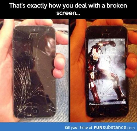 How to deal with a broken screen