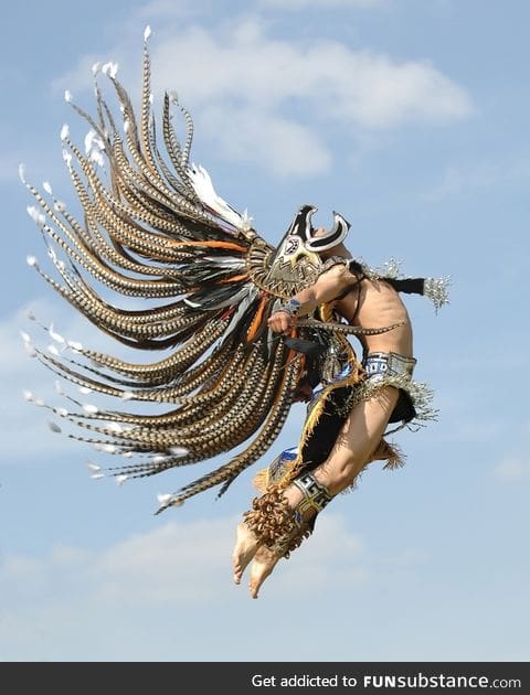 Majestic aztec dancer