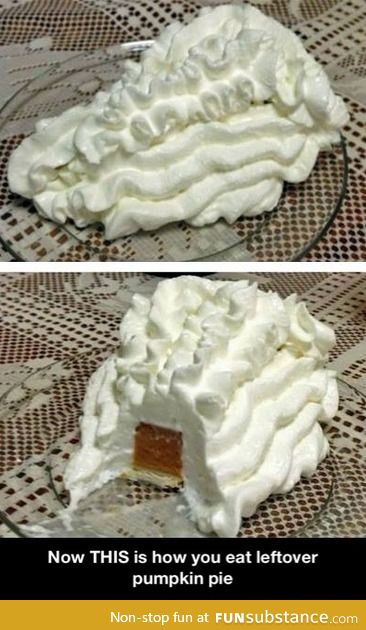 This is how you eat leftover pumpkin pie
