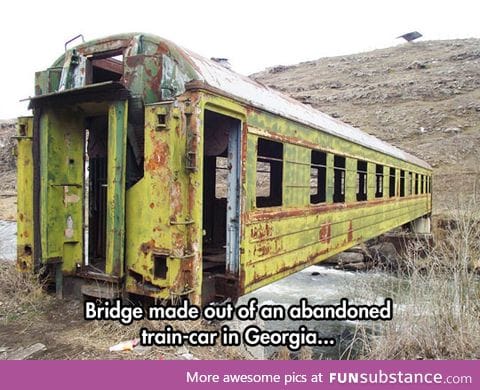 Out of bridges? Try a train!