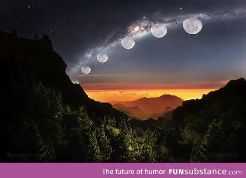This is the result of the merger of 5000 pictures taken within 48 hours