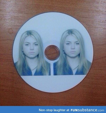 The instructions were to bring two photos on a CD