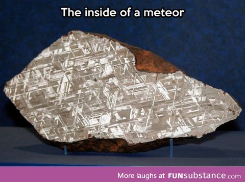 What a meteor looks like in the inside