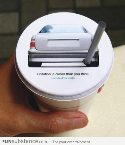 Creative pollution ad