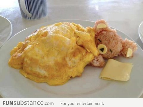 Cute Teddy Bear Breakfast