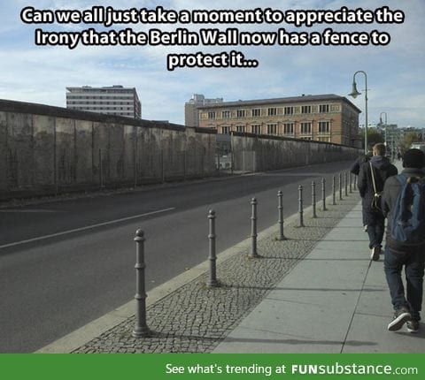 A fence at the berlin wall