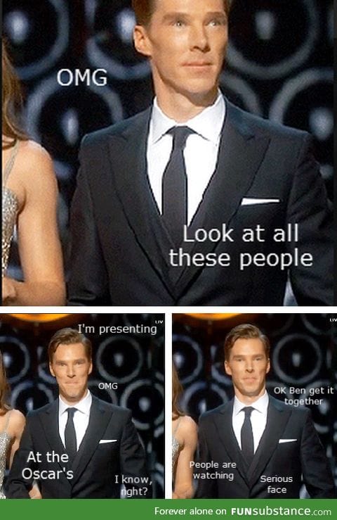 Ben presents at the oscars