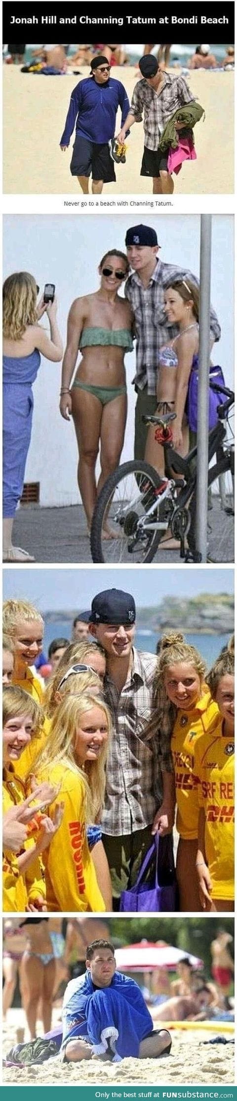 Never go to a beach with Channing Tatum