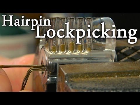 How to pick a lock with only hairpins