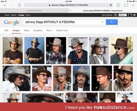 Johnny Depp without a fedora