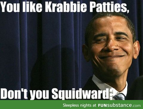 Presidential spongebob impersonation