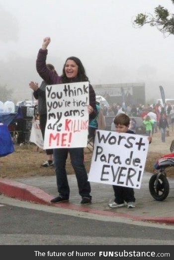 Marathon signs