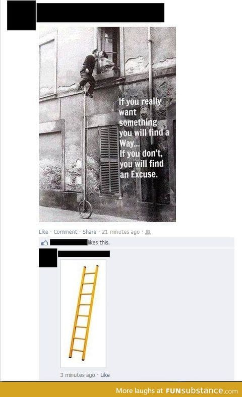 What if I told you: Ladders