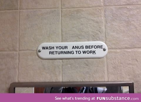 Hygiene is important at work