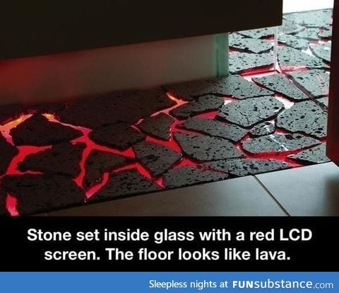 Lava floor