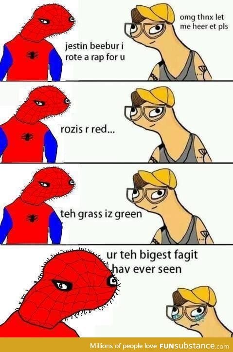 Spiderman rap for Justin Bieber