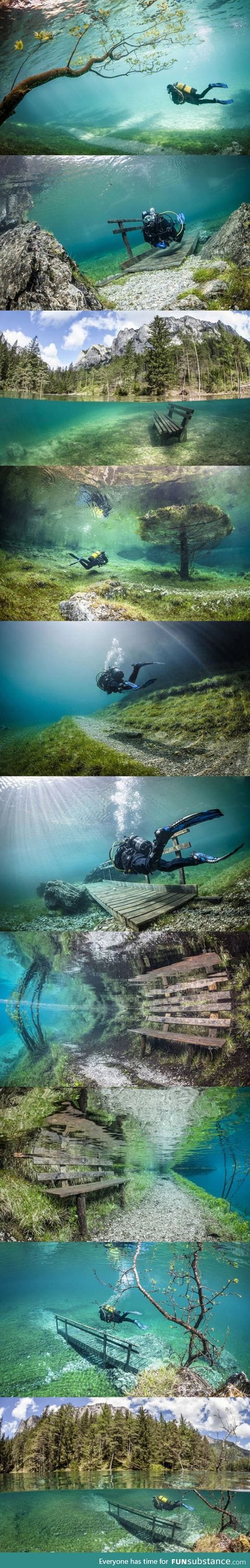 Underwater park in Austria