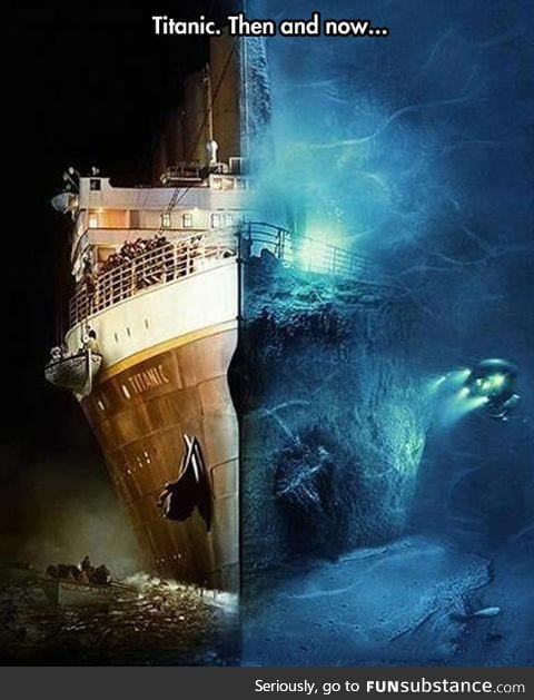 Titanic then and now