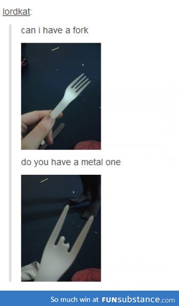 Metal fork