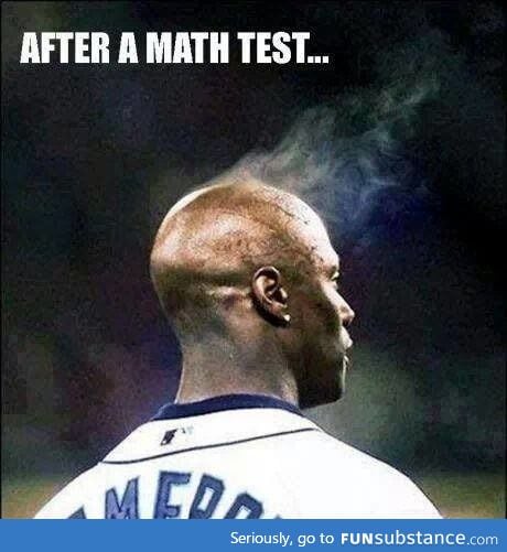 After a math test