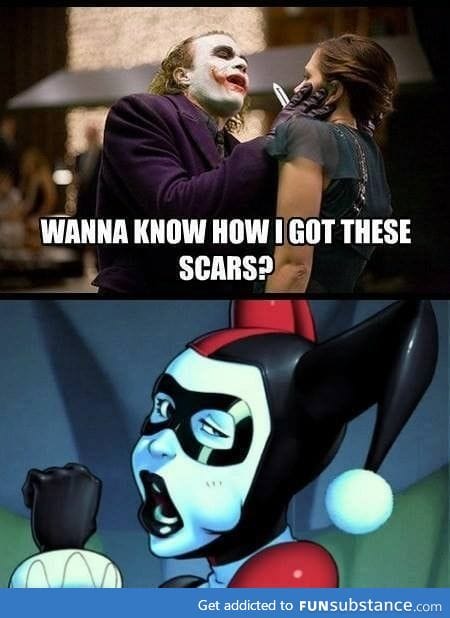 How joker got his scars