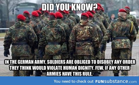 German Army rules