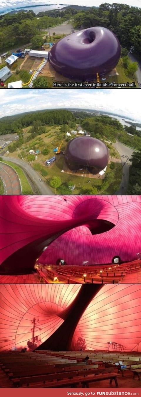 Inflatable concert hall