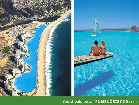 The world’s largest swimming pool